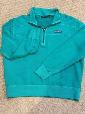 Vineyard Vines women’s Quarter-Zip Sweatshirt - green